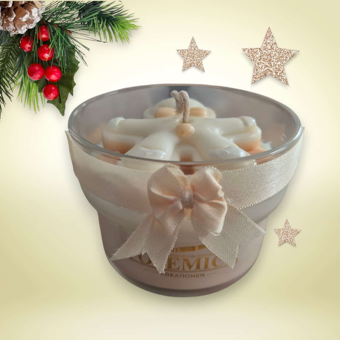 Dekokerze "Lebkuchenmann"