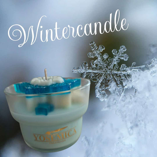 Dekokerze "Eisblume"